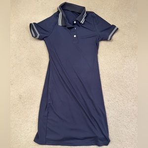 Shein Blue White Collar Dress Size L
